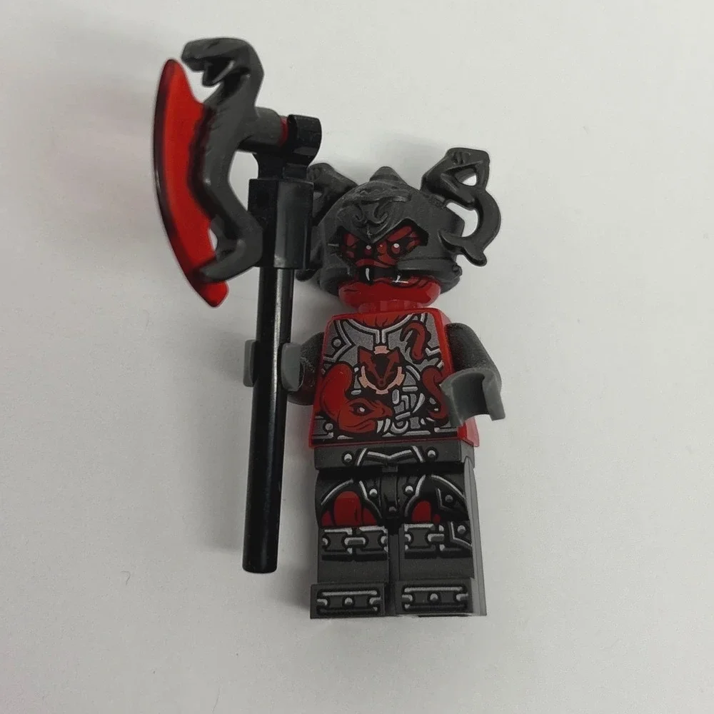 LEGO Minifigure Ninjago Slackjaw Snake Warrior njo275 with Battle Axe Accessory